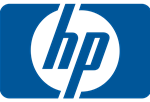 Logo firmy produkującej laptopy, drukarki oraz serwery - HP Hewlett-Packard