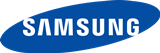 Logo Samsung - producenta drukarek laserowych oraz laptopów. Pogwarancyjny serwis Warszawa