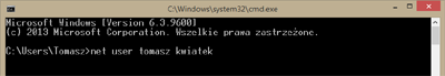 Komenda net user w oknie CMD Naprawa i odwirusowywanie komputerów